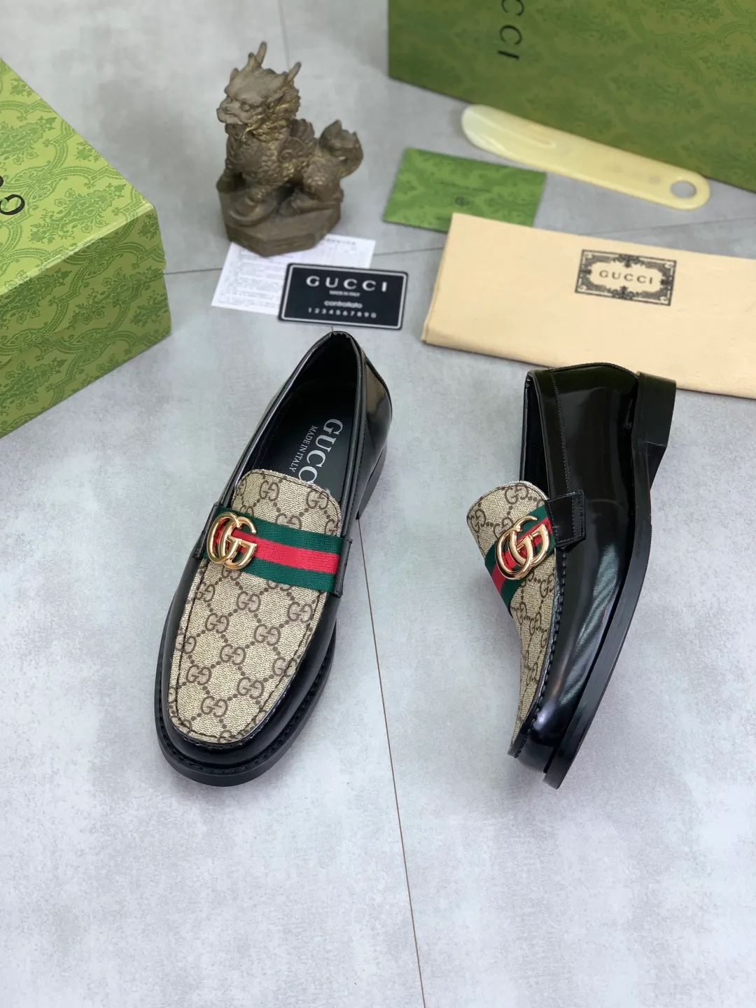 Men's men's shoes 💰P480 [New style] Water-dyed cowhide 💰💎💎💎 [Gucci] GUCCI high-end men's formal business leather shoes, original order 1:1 authentic goods! Original imported high-end open-edge beaded calfskin, original metal buckle, imported first-layer cowhide lining for feet, original outsole, men's shoe size: 38-45, 2️⃣ colors available